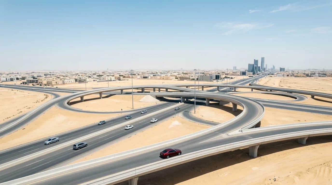 Riyadh road network خريطة موقع ورشة صيانة اودي على طريق الملك عبدالعزيز بالرياض